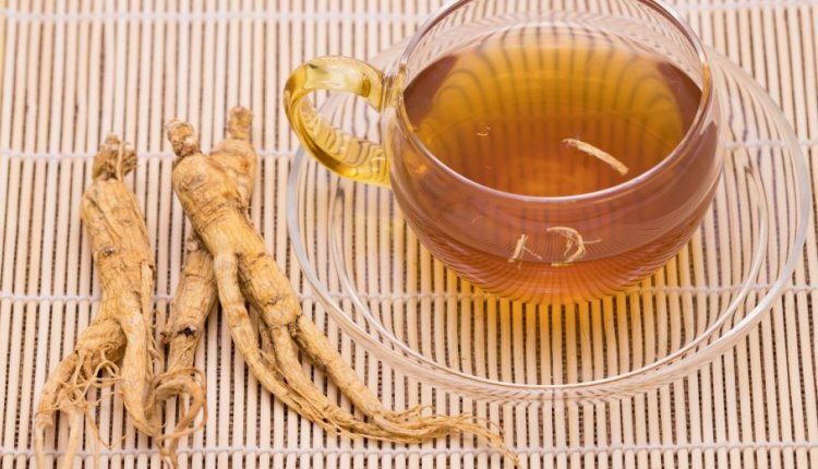 Een kopje ginseng thee