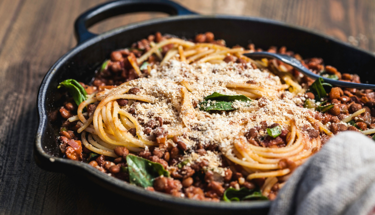 Eenpans spaghetti bolognese