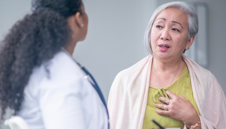 Vrouw bij de dokter