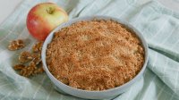 Heerlijke herfstcrumble met appel, peer en vijg