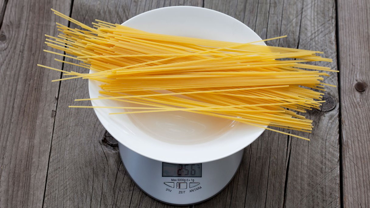 Hoeveel gram pasta voor 1 persoon?